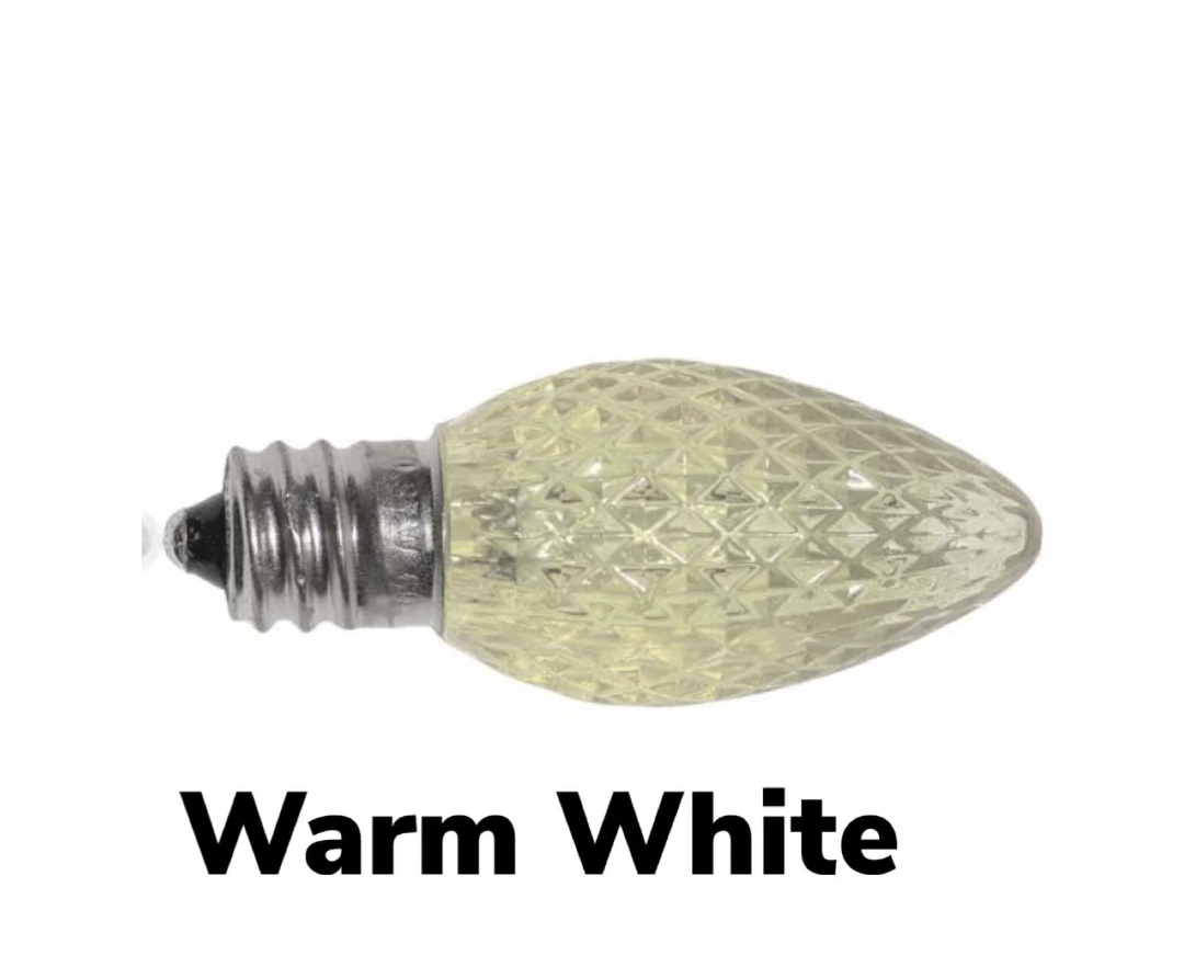 Warm White Christmas light bulb